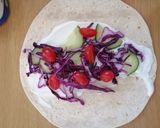 A picture of step 3 of Chicken wraps.