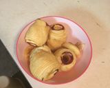 A picture of step 2 of Apple Dumplings.