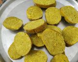 A picture of step 5 of Dudhi Vadi (Bottle gourd vadi).
