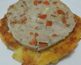 Foto del paso 3 de la receta: Arepa🫓de maiz🌽peto con mortadela🥓de pollo🍗casera y queso🧀🥯🌽