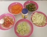 A picture of step 1 of Veggies salad.