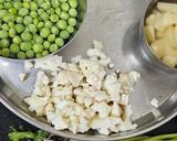 A picture of step 1 of Healthy green pav bhaji.