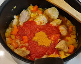 Foto del paso 4 de la receta: Magro de cerdo al curry con boniato y patata