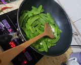 扁豆炒蝦仁的食譜步驟1照片