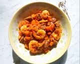 Foto langkah ke 4 dari resep Sambal Goreng Udang & Hati Ayam.