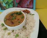 A picture of step 6 of Panchmeli Daal.