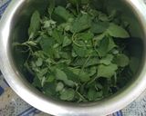 A picture of step 1 of Bathua aloo ke parathe.