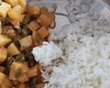 A picture of step 1 of Leftover roti sabji and rice cutlet.