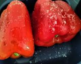 Foto del paso 1 de la receta: Pimientos morrones asados en freidora de aire