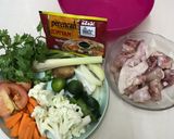 Gambar langkah 1 resipi Tomyam Ayam Mudah dan Sedap.