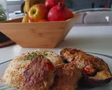 Une image de l'étape 12 de 12• Aubergine farcie à l'agneau- Riz pilaf+Recette boulette 0 gâchis.
