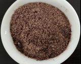 A picture of step 3 of Kerala matta rice kanji.