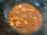 Udang-cumi masak saos Padang