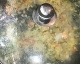 A picture of step 2 of Coriander leaves-spring onions-moong daal dry.