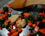 A picture of step 7 of Italian veg sizzler.