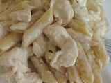 Fideos con una salsa de queso casamcrem y queso fresco !!