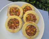A picture of step 7 of Pizza disc sandwich.