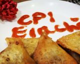 A picture of step 3 of Qeema samosa.