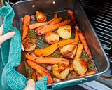A picture of step 24 of Roast Chicken with Potatoes & Carrots.