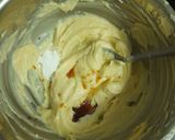 A picture of step 2 of Rainbow heart cookies (eggless and no oven).