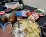 A picture of step 5 of Winter special big size brinjal bartha.
