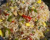 A picture of step 8 of Chicken Fried Rice.