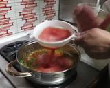 A picture of step 3 of Mexican Red Rice (Arroz Rojo).