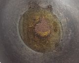 A picture of step 1 of Okra Kadhi.