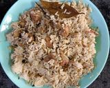A picture of step 5 of Maldives mutton biriyani.