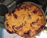 Une image de l'étape 11 de Gâteau crâne aux pêches de vigne et amandes.