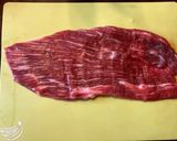 A picture of step 1 of California Farm 5 Color Flank Steak Stirfry.