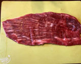 A picture of step 1 of California Farm 5 Color Flank Steak Stirfry.