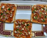 A picture of step 2 of Bread pizza🍕.