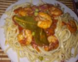 Foto del paso 4 de la receta: Tallarines con langostinos a mi estilo