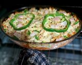 A picture of step 5 of Chicken pizza pasta.