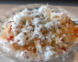 A picture of step 7 of Rava upma.
