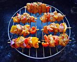 A picture of step 7 of Chicken Tikka Kabab.