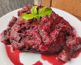Foto del paso 9 de la receta: Berenjena🍆en salsa ahumada con champiñones🍄y remolacha🍄