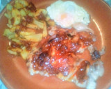 Foto del paso 2 de la receta: Churrasco de pollo con patatas y huevos fritos