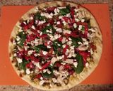 A picture of step 7 of Pesto Flatbread Pizza.