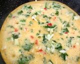 A picture of step 3 of Scrambled Egg,Kale,Parsley Healthy Breakfast #Kitchenwordsearch.