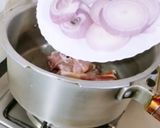 A picture of step 1 of 3 spice Arvi Gosht Recipe.
