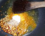 A picture of step 6 of Tarka Masala Okra.