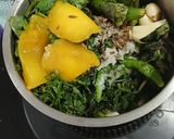 A picture of step 1 of Raw mango chattny.