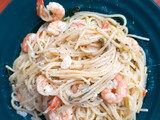 Spaghetti cu creveți congelați, rețetă de post