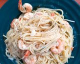 Pas rețetă Spaghetti cu creveți congelați, rețetă de post 7 fotografie