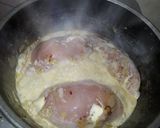 Foto del paso 4 de la receta: Pechuga rellena de vegetales revueltos con huevo, jamón y queso