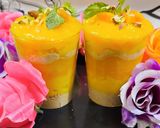A picture of step 7 of Mango custard pudding 🥭🥭.