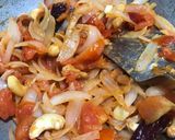 A picture of step 1 of Kaju masala curry.