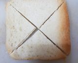 A picture of step 3 of Bread pakoda.